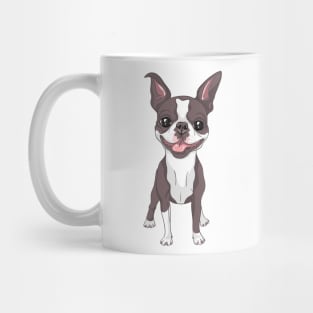 Smiling dog Boston Terrier Mug